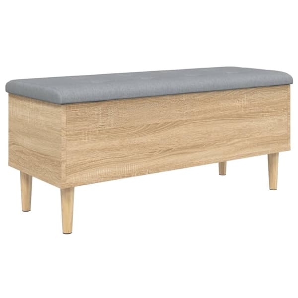 vidaXL skobænk 102x42x46 cm konstrueret træ sonoma-eg