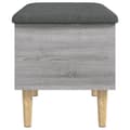 Miniatyrbillede 6 af 10: vidaXL skobænk 62x42x46 cm konstrueret træ grå sonoma-eg