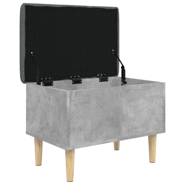 vidaXL Skobenk betonggrå 62x42x46 cm sponplater