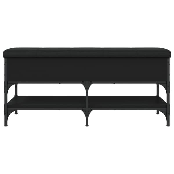 vidaXL Skobänk svart 102x42x45 cm konstruerat trä