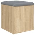 Miniatyrbillede 2 af 10: vidaXL skobænk 42x42x45 cm konstrueret træ sonoma-eg