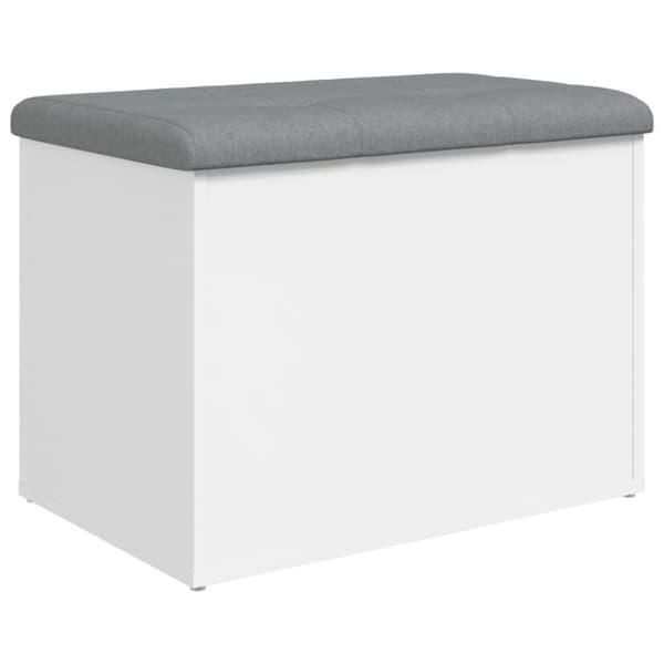 vidaXL opbevaringsbænk 62x42x45 cm konstrueret træ hvid