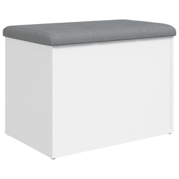 vidaXL opbevaringsbænk 62x42x45 cm konstrueret træ hvid