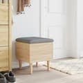 Miniatyrbilde 3 av 10: vidaXL Oppbevaringsbenk sonoma eik 42x42x46 cm konstruert tre
