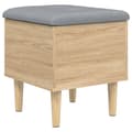 Miniatyrbilde 2 av 10: vidaXL Oppbevaringsbenk sonoma eik 42x42x46 cm konstruert tre