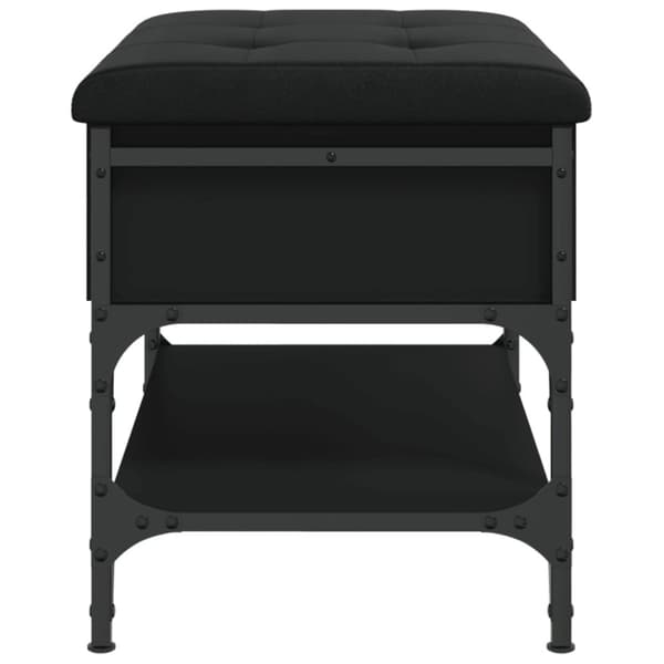 vidaXL skobænk 62x42x45 cm konstrueret træ sort