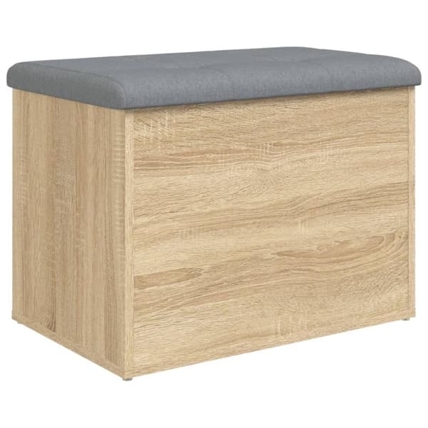 vidaXL Förvaringsbänk sonoma-ek 62x42x45 cm konstruerat trä