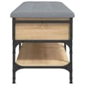 Miniatyrbillede 7 af 11: vidaXL skobænk 102x42x45 cm konstrueret træ sonoma-eg
