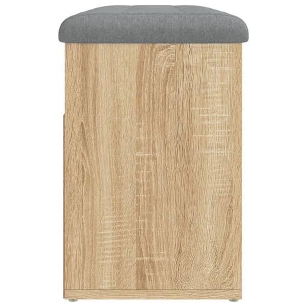 vidaXL Skobänk sonoma-ek 82x32x45,5 cm konstruerat trä
