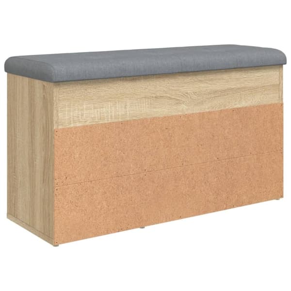 vidaXL Skobänk sonoma-ek 82x32x45,5 cm konstruerat trä