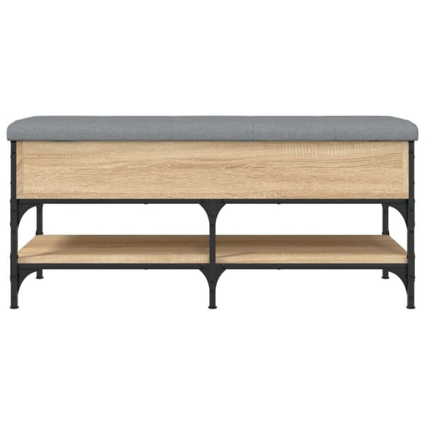 vidaXL Skobänk sonoma-ek 102x42x45 cm konstruerat trä