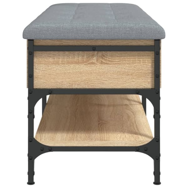 vidaXL Skobänk sonoma-ek 102x42x45 cm konstruerat trä