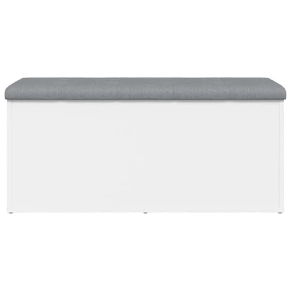 vidaXL opbevaringsbænk 102x42x45 cm konstrueret træ hvid