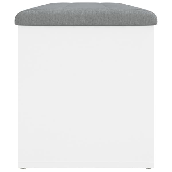 vidaXL opbevaringsbænk 102x42x45 cm konstrueret træ hvid