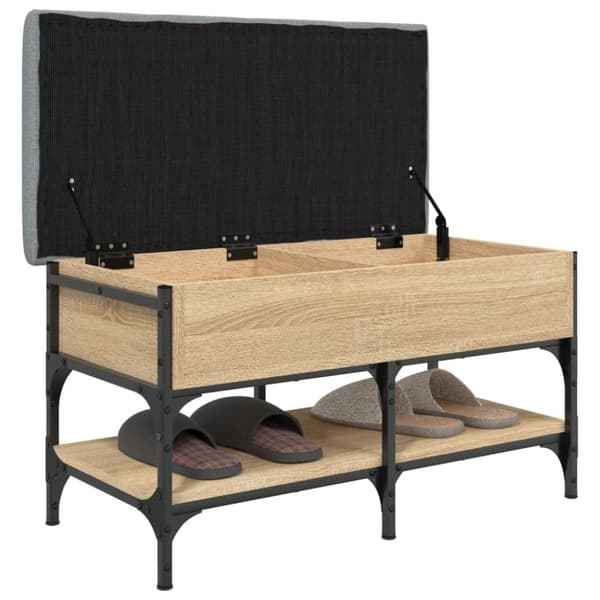 vidaXL skobænk 82x42x45 cm konstrueret træ sonoma-eg