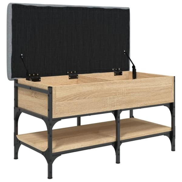 vidaXL skobænk 82x42x45 cm konstrueret træ sonoma-eg