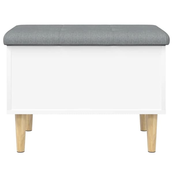 vidaXL opbevaringsbænk 62x42x46 cm konstrueret træ hvid