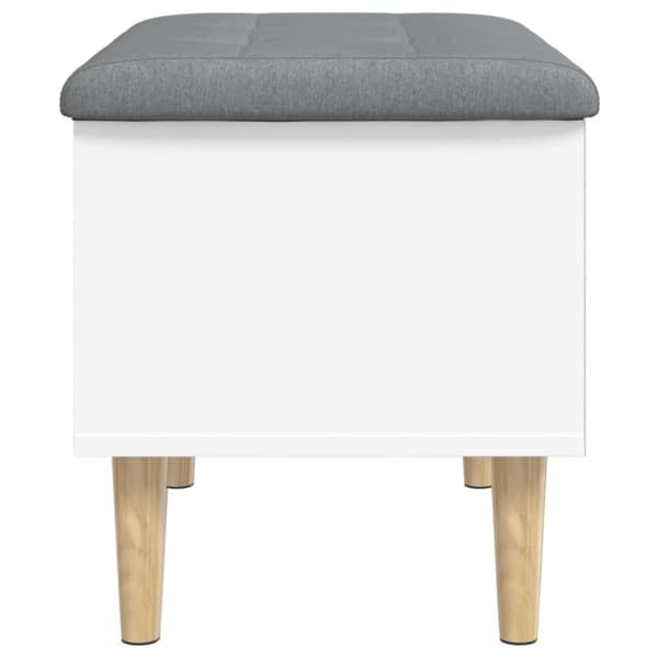 vidaXL opbevaringsbænk 62x42x46 cm konstrueret træ hvid