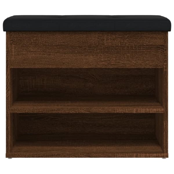 vidaXL Skobänk brun ek 62x32x50 cm konstruerat trä