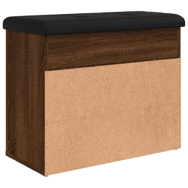 vidaXL Skobänk brun ek 62x32x50 cm konstruerat trä