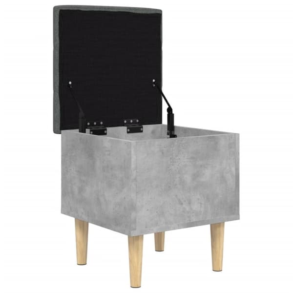 vidaXL skobænk 42x42x46 cm konstrueret træ betongrå