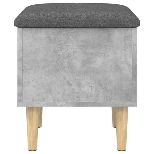 vidaXL Oppbevaringsbenk betonggrå 42x42x46 cm sponplater