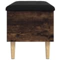 Miniatyrbillede 6 af 10: vidaXL skobænk 82x42x46 cm konstrueret træ røget egetræsfarve