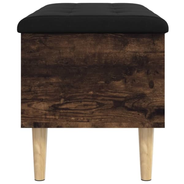 vidaXL skobænk 82x42x46 cm konstrueret træ røget egetræsfarve