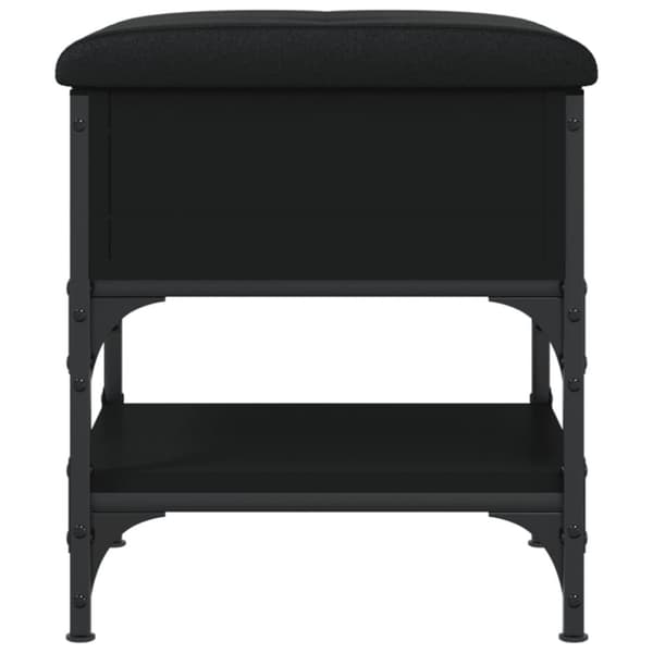 vidaXL skobænk 42x42x45 cm konstrueret træ sort