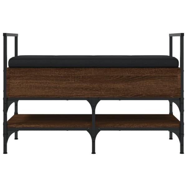 vidaXL Skobänk brun ek 85,5x42x57,5 cm konstruerat trä