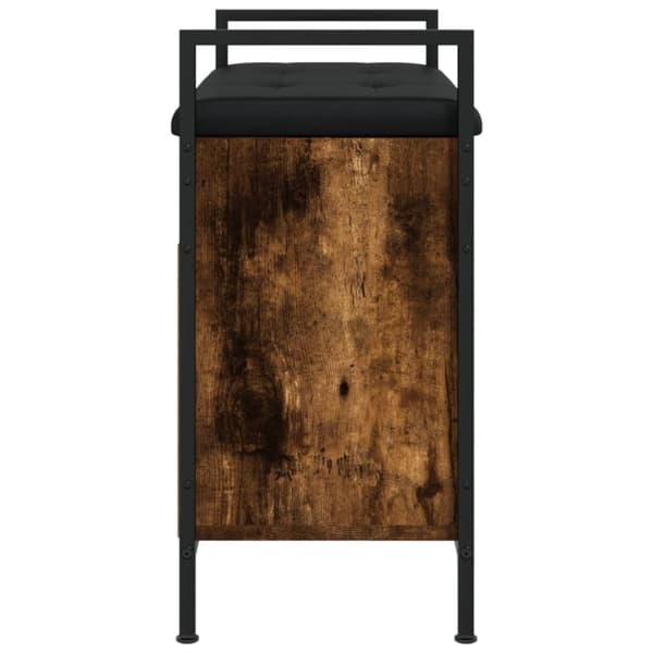 vidaXL Skobenk røkt eik 65,5x32x57,5 cm konstruert tre