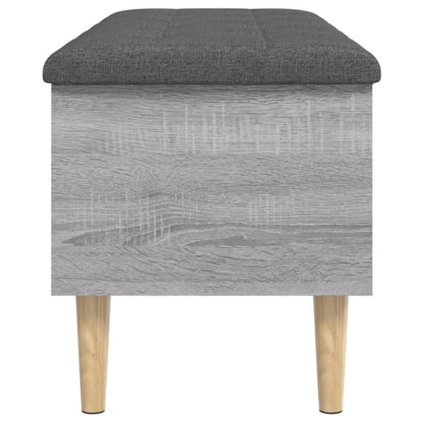 vidaXL Säilytyspenkki harmaa Sonoma 102x42x46 cm tekninen puu