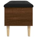 Pikkukuva 5 / 10: vidaXL Säilytyspenkki ruskea tammi 102x42x46 cm tekninen puu