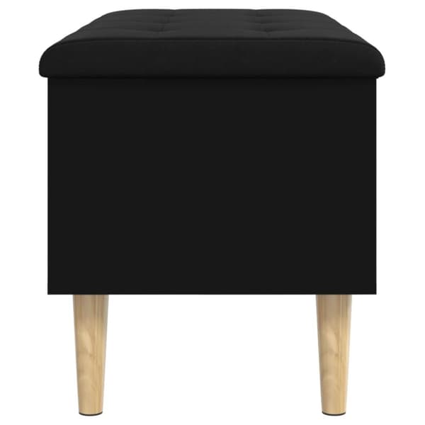 vidaXL opbevaringsbænk 82x42x46 cm konstrueret træ sort