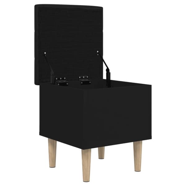vidaXL opbevaringsbænk 42x42x46 cm konstrueret træ sort
