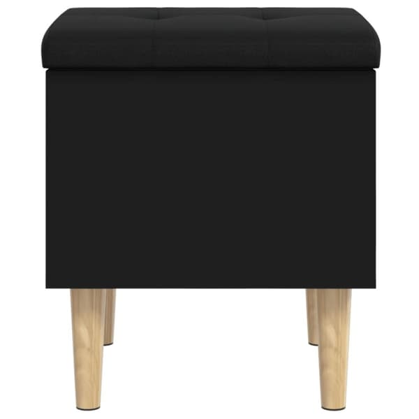 vidaXL Oppbevaringsbenk svart 42x42x46 cm konstruert tre