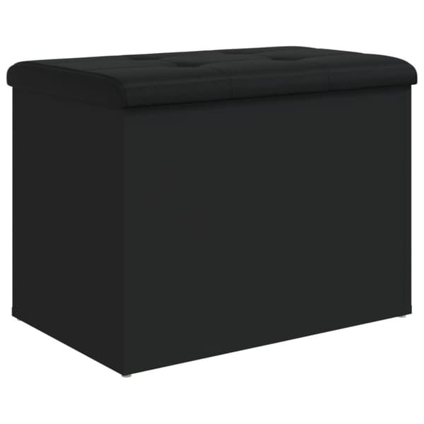 vidaXL opbevaringsbænk 62x42x45 cm konstrueret træ sort