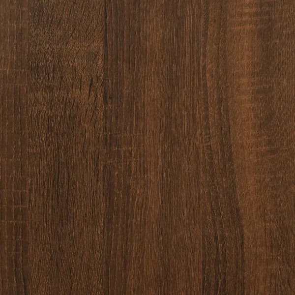 vidaXL skobænk 102x32x50 cm konstrueret træ brun egetræsfarve