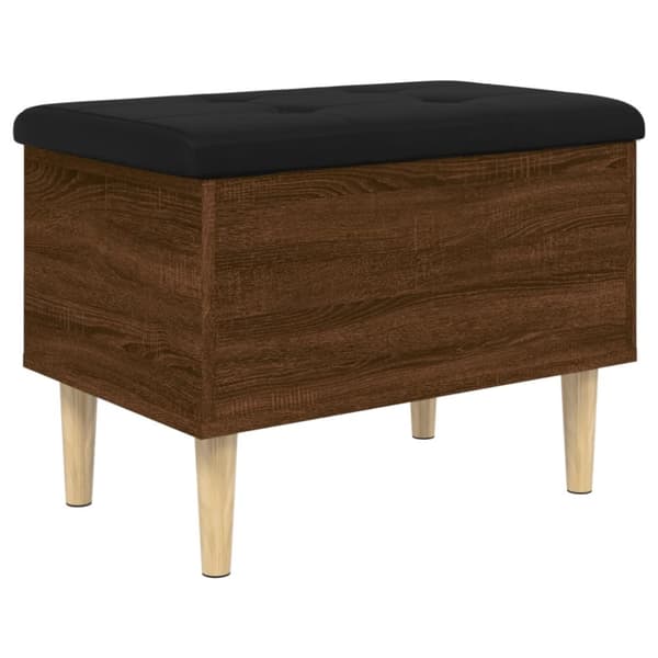 vidaXL Säilytyspenkki ruskea tammi 62x42x46 cm tekninen puu