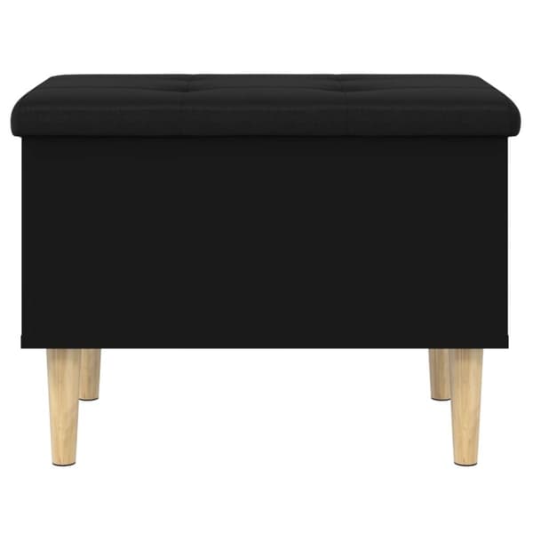 vidaXL Oppbevaringsbenk svart 62x42x46 cm konstruert tre