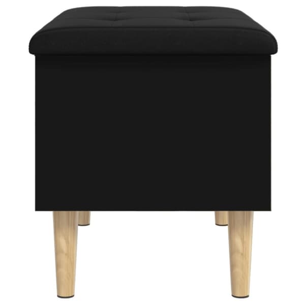 vidaXL Oppbevaringsbenk svart 62x42x46 cm konstruert tre