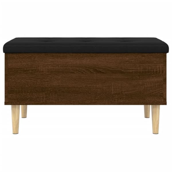 vidaXL opbevaringsbænk 82x42x46 cm konstrueret træ brun egetræsfarve