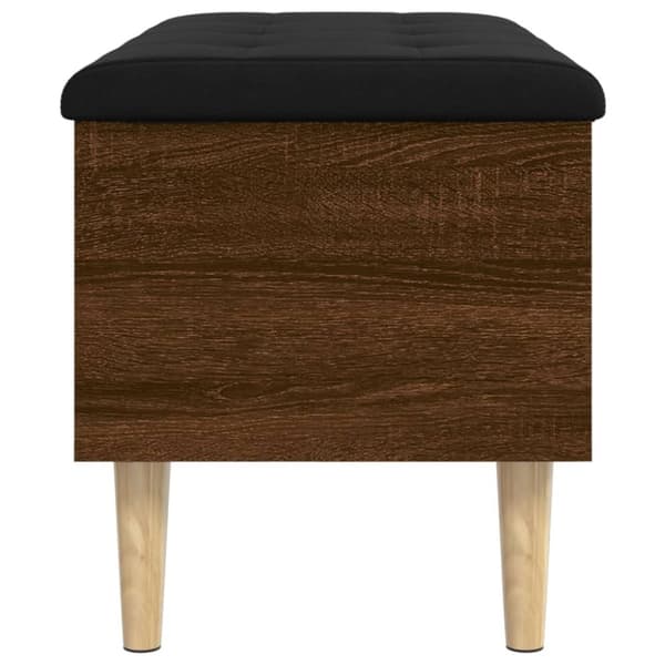 vidaXL opbevaringsbænk 82x42x46 cm konstrueret træ brun egetræsfarve