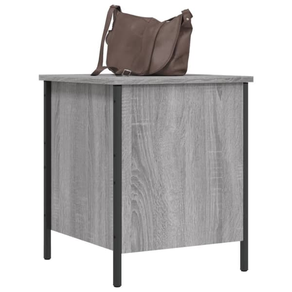 vidaXL Oppbevaringsbenk grå sonoma 40x42,5x50 cm konstruert tre