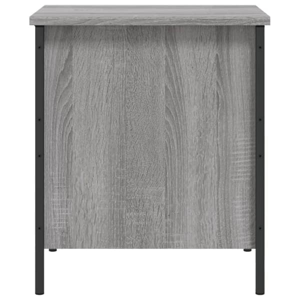vidaXL Oppbevaringsbenk grå sonoma 40x42,5x50 cm konstruert tre