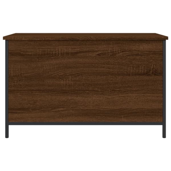 vidaXL Förvaringsbänk brun ek 80x42,5x50 cm konstruerat trä