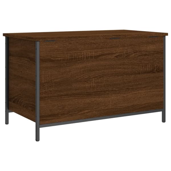vidaXL Förvaringsbänk brun ek 80x42,5x50 cm konstruerat trä
