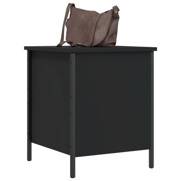 vidaXL opbevaringsbænk 40x42,5x50 cm konstrueret træ sort