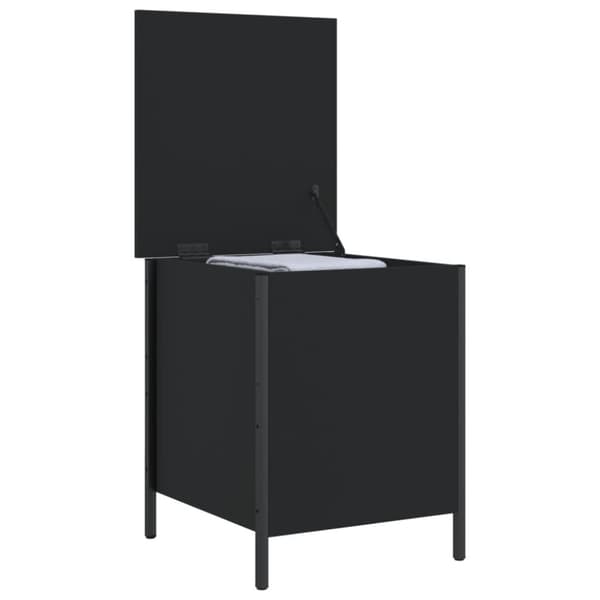 vidaXL opbevaringsbænk 40x42,5x50 cm konstrueret træ sort