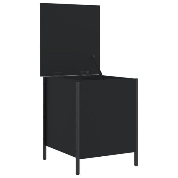 vidaXL opbevaringsbænk 40x42,5x50 cm konstrueret træ sort